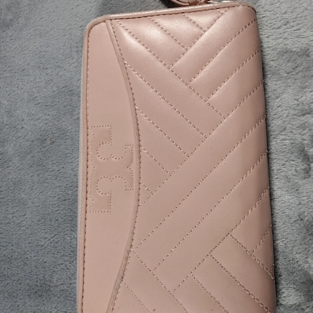 Tory Burch Alexa Blush Pink Wallet
